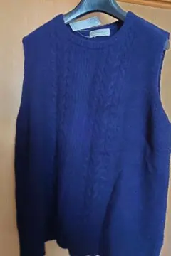 Golden Bear ネイビー ケーブルニット L