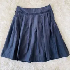 ボディドレッシングデラックス　ネイビー　ひざ上　プリーツスカート