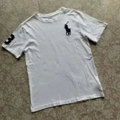 POLO ラルフローレン Tシャツ 半袖 白 ビッグポニー Y2K お兄系 - メルカリ