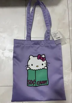 ハローキティ展　トートバッグ　名古屋限定　パープル