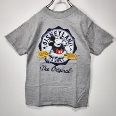 DISNEY　半袖　Tシャツ　M　ミッキー　ビッグプリント　良デザイン　古着