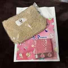 ミニバッグ、ハンドタオル2点セット