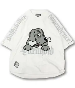 GALFY ガルフィー 病みに染まりし反戦Tシャツ ダメージ ホワイト