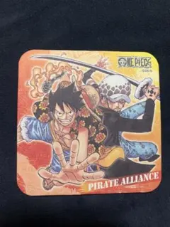 JF2016 ワンピース　アートコースター　ルフィ　ロー