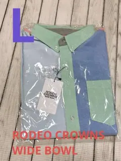 RODEO CROWNS 長袖シャツ L 新品♡未開封 水色 カラフル 男女