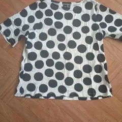 【marimekko ×UNIQLO】ドット柄 半袖Tシャツ Mサイズ　綿100