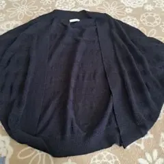 index ネイビー 半袖カーディガン