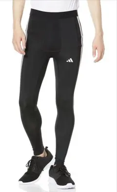 adidas テックフィット スリーストライプス トレーニング ロングタイツのサムネイル