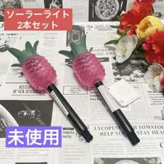 未使用 パイナップル型 ソーラーライト ガーデンライト 飾り 便利 エコのサムネイル