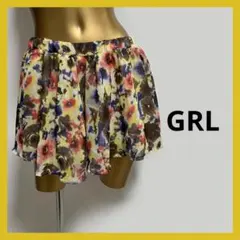 【1754】GRL 花柄 キュロットスカートのサムネイル