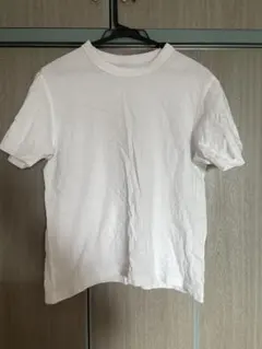 ホワイト クルーネック Tシャツ 半袖