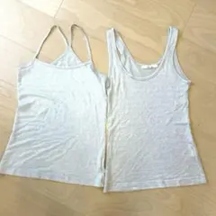 【２点セット】マカフィー キャミソール＆タンクトップ シルバー