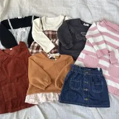 7点セット女の子 90〜95cm まとめ売り コーデセット チュニック スカート