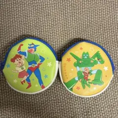 アクション仮面　クレヨンしんちゃん　円形ポーチ（2個セット）