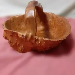 天然木◆丸太 瘤材バスケット木製籠◆果物かご