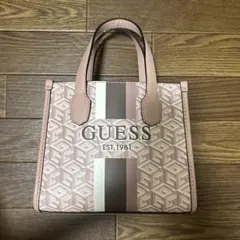90年代流行 GUESS 2WAY ミニトートバッグ ピンク - メルカリ