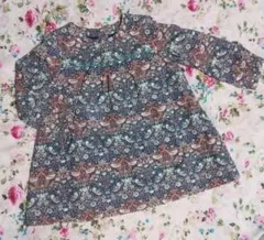 ❰美品❱ ボンポワン ワンピース 長袖 リバティ ストロベリーシーフ リバティ