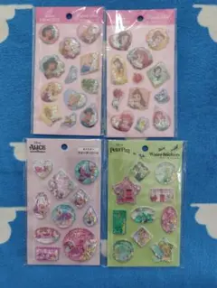 ディズニー カプセルシール、ウォーターシール4枚セット