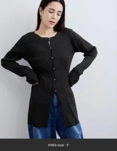 LE CERCLE par rope' 2WAYラメリブニット