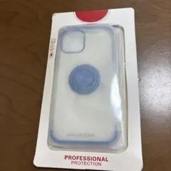 iPhone 12？ ケース ブルー リング付き　型番不明　写真で判断お願い！