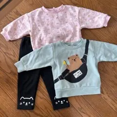 裏起毛トレーナー　パンツセット