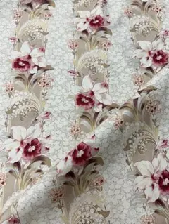 【yuwa特価1m】ミューファンコレクション　ボーダー花柄