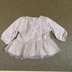 petit main チュール付きチュニック　サイズ80