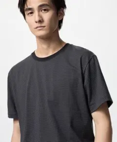 UNIQLO エアリズムコットンクルーネック ボーダーt