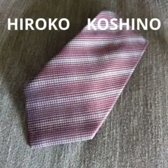 HIROKO KOSHINO ネクタイ ボルドー ストライプのサムネイル