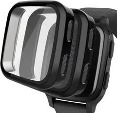 2パックケース Garmin Venu Sq スクリーンプロテクター 強化TPU
