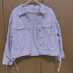 ラベンダー色　レディースカジュアルジャケット　M