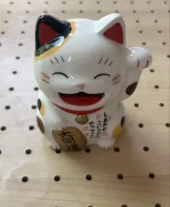 新品未使用 薬師窯 招き猫 置物 陶器製 大開運 貯金箱 - メルカリ