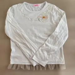 familiar ファミリア 長袖カットソー 140cm 花モチーフ