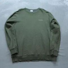 Columbia 古着 A0383 スウェット XXL 緑 ワンポイントロゴ