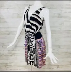 SALE‼️ ダイアンフォンファテンバーグ　カシュクールワンピースドレス　SS