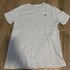 LACOSTE Vネック Tシャツ ライトブルー