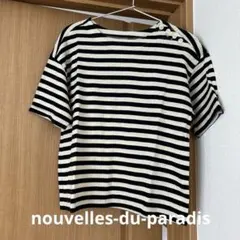 NOUVELLES DU PARADIS ボーダー トップス【美品】のサムネイル