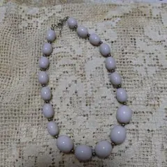 薄いパープル ネックレス クラスプ式