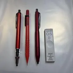 シャープペンシル シャーペン0.5mmまとめ売り 赤