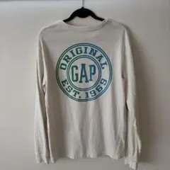 【GAP】メンズ 長袖Tシャツ M オフホワイト