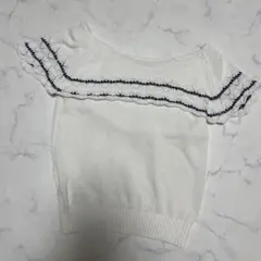 PROPORTION BODY DRESSING ニット 半袖 トップス 白