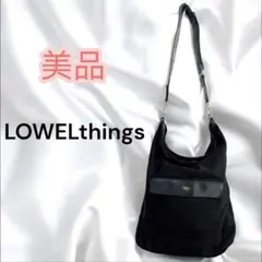 美品 LOWELLthings ロウェルシングス ショルダーバッグ パイソン柄