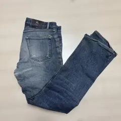 バーバリー　ブラックレーベル　デニム　ダメージ　76