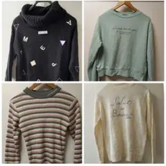 長袖カットソー4点セット　まとめ売り