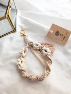 マクラメ編みチャーム⑪【匿名発送】