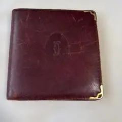 Cartier カルティエ 二つ折り財布 ボルドーのサムネイル