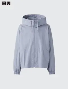 UNIQLO U フーデッドブルゾン　Mサイズ　05 GRAY グレー