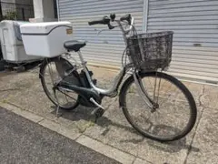 アシスト自転車 シルバー 前カゴ付ヤマハパスナチュラ　PAS　Natura横浜〜 PAS ナチュラM ヤマハ(YAMAHA) 電動自転車・電動アシスト自転車
