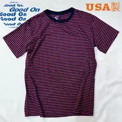 ネイビーと赤　ボーダー　Tシャツのサムネイル