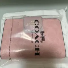 COACH 二つ折り財布　ピンク
